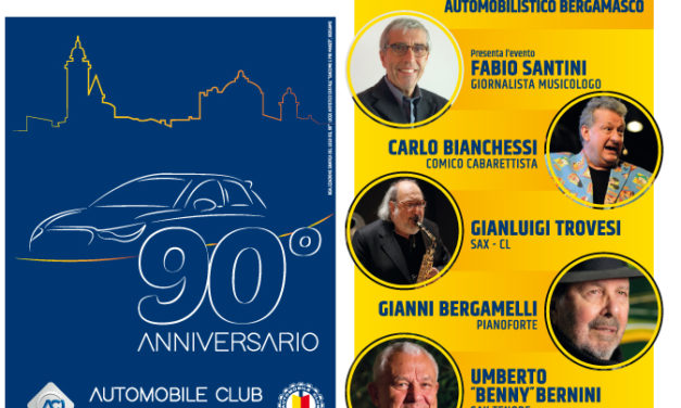 5 novembre, PalaCreberg: “ACI MUSIC” per i 90 anni di ACI Bergamo