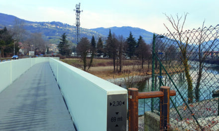 Finalmente aperto il ponte ciclopedonale fra Cene e Gazzaniga