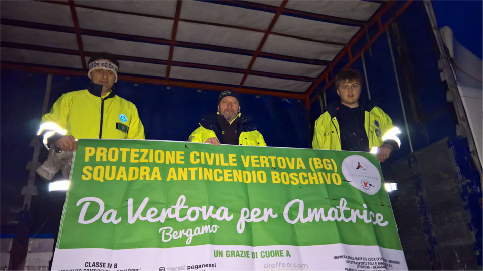 La solidarietà dei vertovesi verso le popolazioni colpite dal terremoto