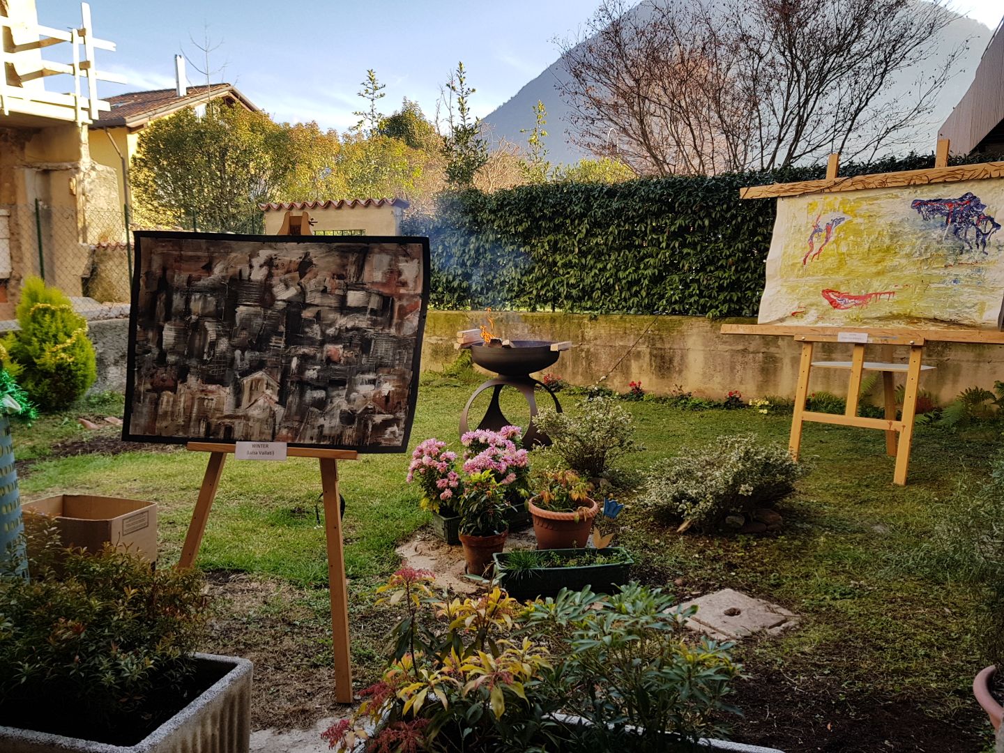 “Arte sul Serio”, con le sue opere, fra la gente di Albino