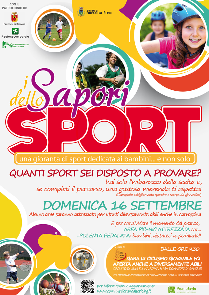 Sport per tutti i gusti a… “I sapori dello sport”