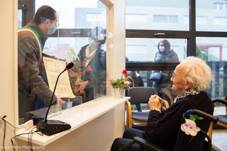 Festa alla Fondazione Honegger RSA per i 100 anni di Angelina Noris