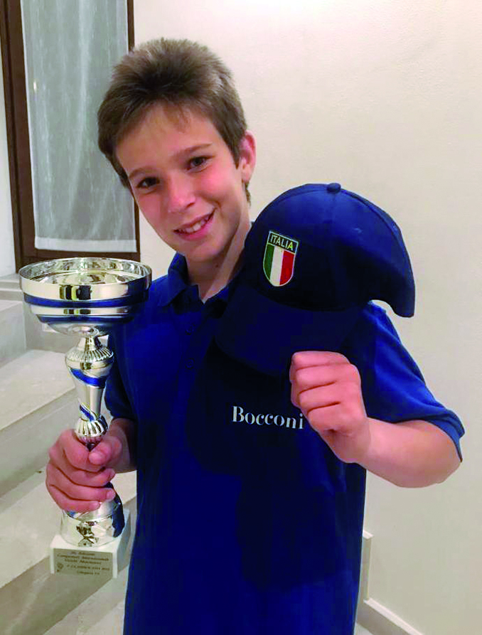 Leonardo, 13 anni, campione italiano di giochi matematici