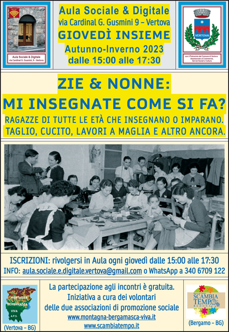 Un nuovo ciclo di incontri dell’Aula sociale e digitale
