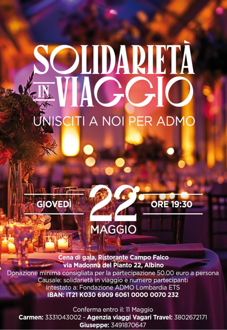 SOSTIENI LE ATTIVITÀ DEI VOLONTARI ADMO… PUOI FARLO!