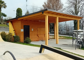 SKATEPARK: ampliamento area bar con la nuova copertura
